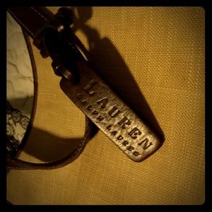 Ralph Lauren Canvas Shoulder Purse